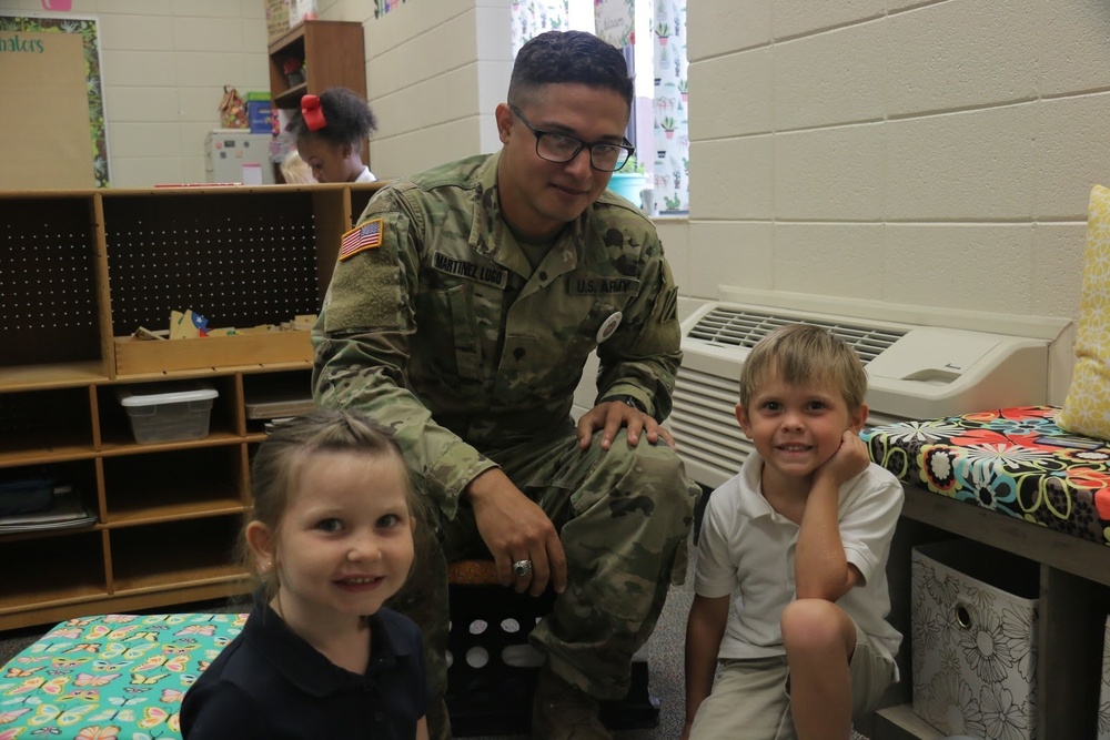 703rd Soldiers help on first day of school