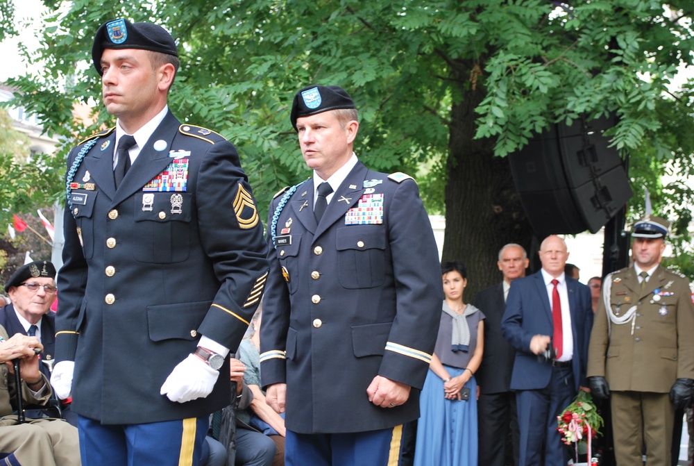 Area Support Group Poland Participates in the Warsaw Uprising 75th Anniversary Celebration in Poznan, Poland