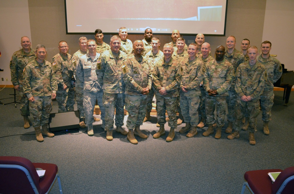 The chaplains of U.S. Army Garrison Alaska, Fort Wainwright, celebrate the 244th anniversary of the Chaplain Corps at the Northern Lights Chapel aboard Fort Wainwright.