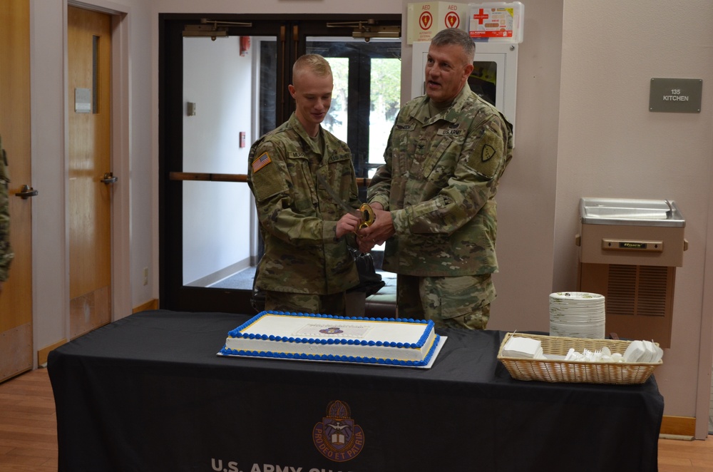 The chaplains of U.S. Army Garrison Alaska, Fort Wainwright, celebrate the 244th anniversary of the Chaplain Corps at the Northern Lights Chapel aboard Fort Wainwright.