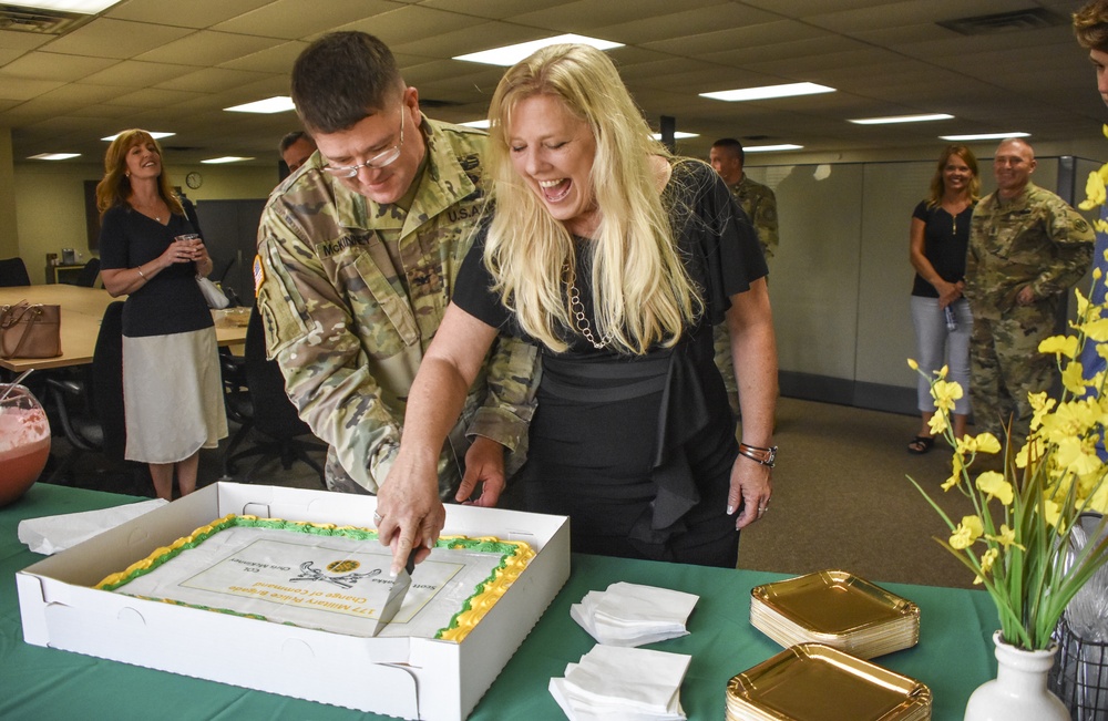 DVIDS - Images - A joyful Army moment - Cutting the change of command ...