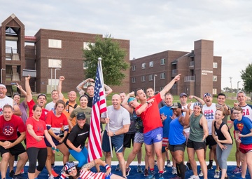 ‘Freedom Friday’ runners parade a patriotic crew