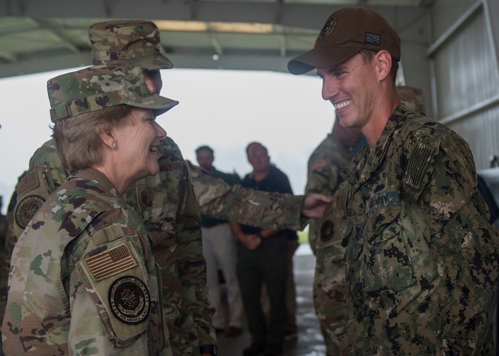 AMC commander, command chief visit JB Charleston