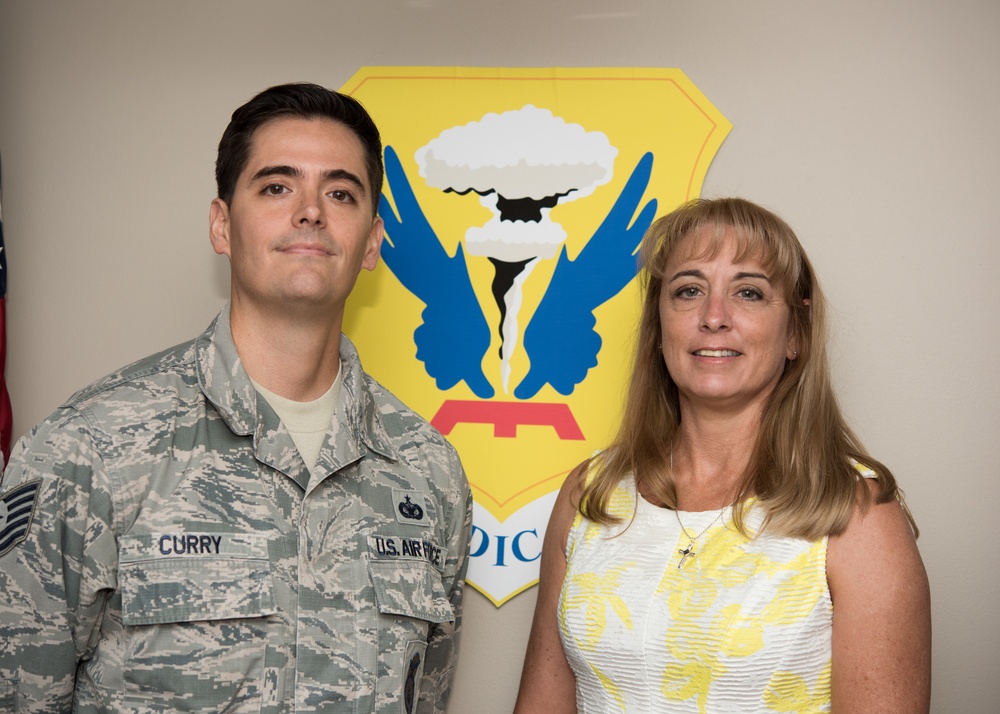 Nurse commissions as an officer in the Air Force Nurse Corps