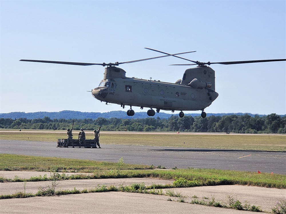 89B Ammunition Supply Course students build sling-loading skills at Fort McCoy