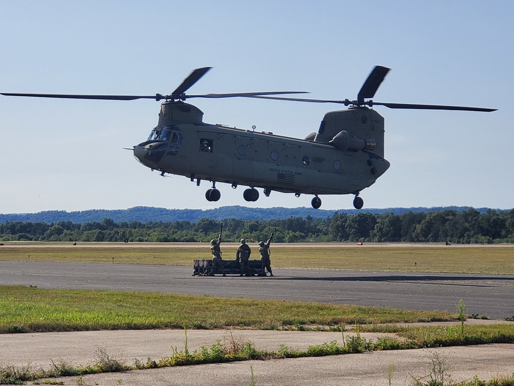 89B Ammunition Supply Course students build sling-loading skills at Fort McCoy