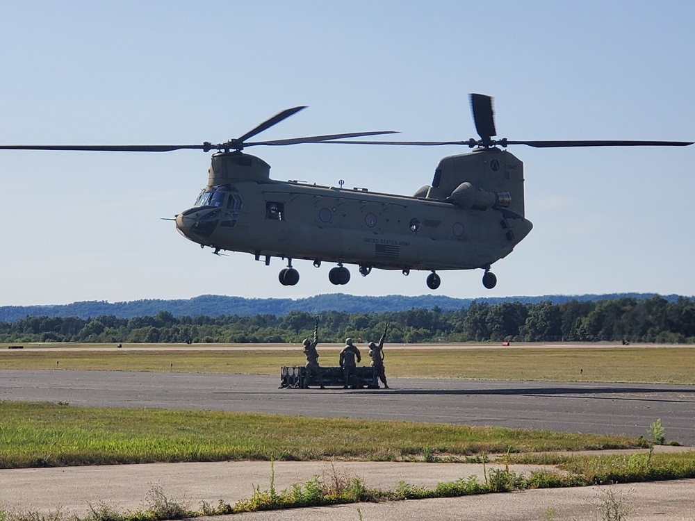 89B Ammunition Supply Course students build sling-loading skills at Fort McCoy