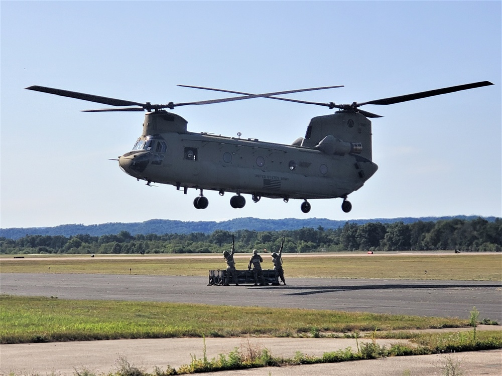 89B Ammunition Supply Course students build sling-loading skills at Fort McCoy