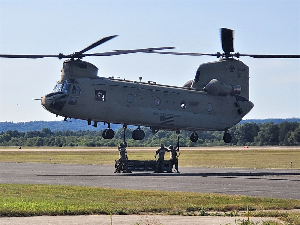 89B Ammunition Supply Course students build sling-loading skills at Fort McCoy