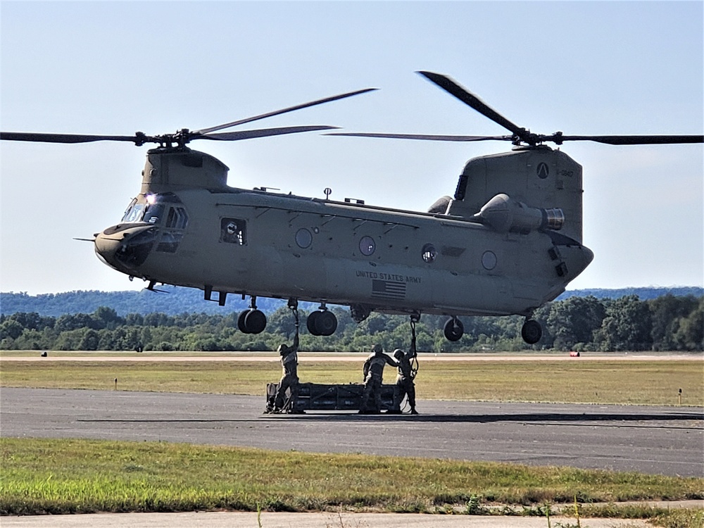 89B Ammunition Supply Course students build sling-loading skills at Fort McCoy