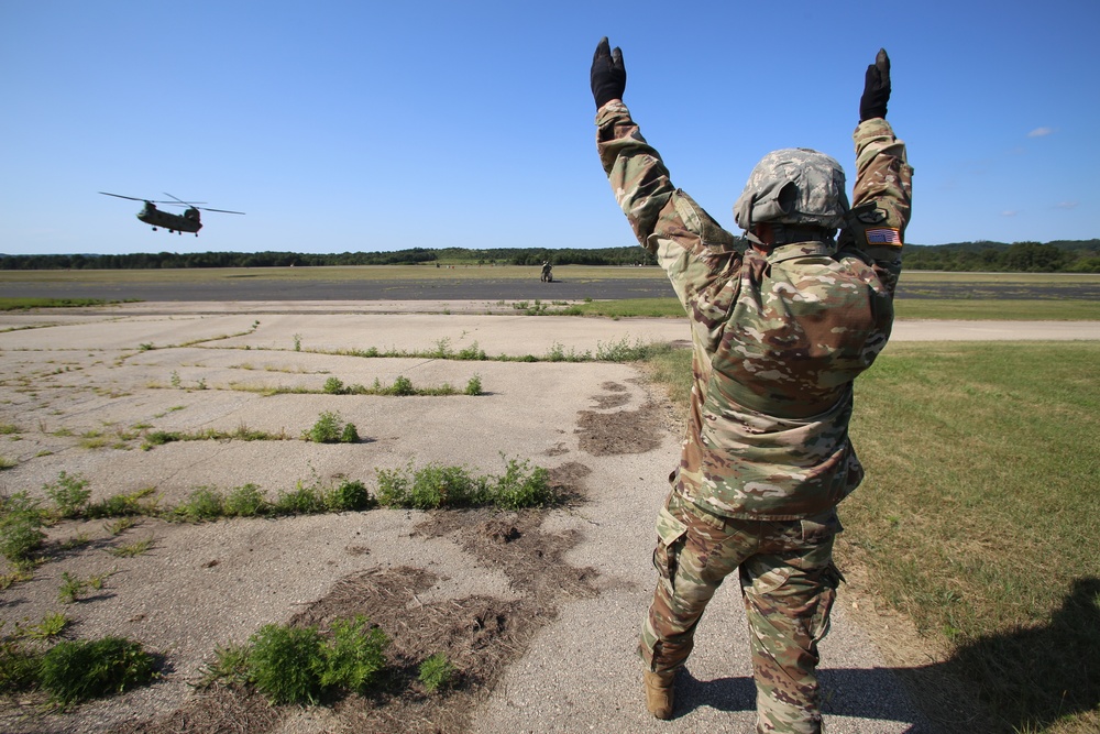 89B Ammunition Supply Course students build sling-loading skills at Fort McCoy