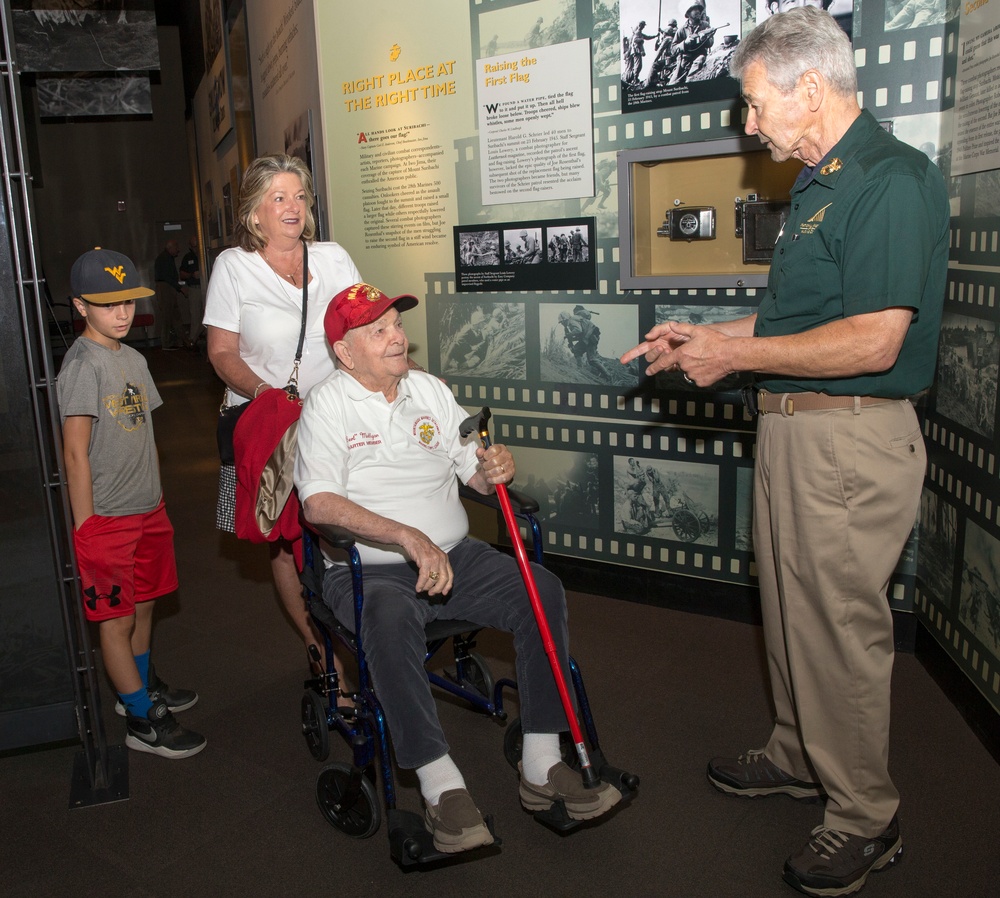 IWO JIMA VETERAN CELEBRATES 99TH BIRTHDAY AT NATIONAL MUSEUM OF THE MARINE CORPS