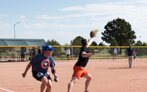 4SOPS defeats 1SOPS during intramural softball championships