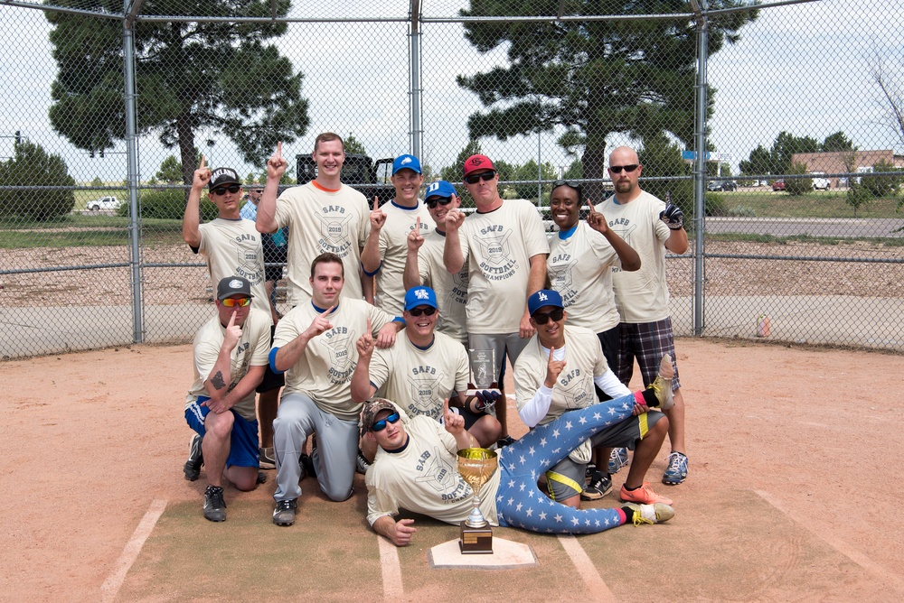4SOPS defeats 1SOPS during intramural softball championships 4SOPS defeats 1SOPS during intramural softball championships