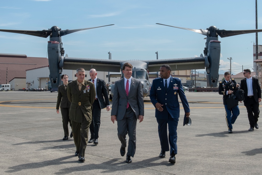 SECDEF Departs Yokota to continue Pacific Tour