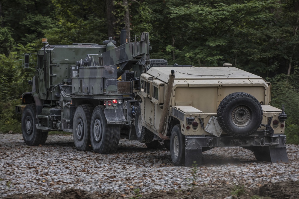 3/23 conducts an expeditious tactical vehicle recovery in Fort Knox, Kentucky