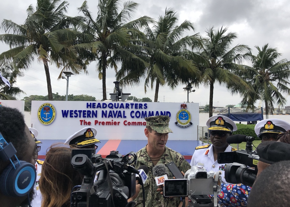 USNS Carson City Visits Western Naval Command, Lagos, Nigeria