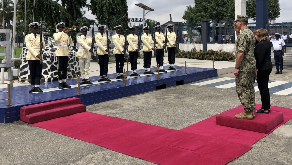 USNS Carson City Visits Western Naval Command, Lagos, Nigeria