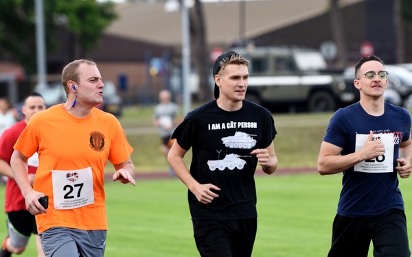 Lakenheath First Sergeant Council hosts Operation Warm Heart run-a-thon