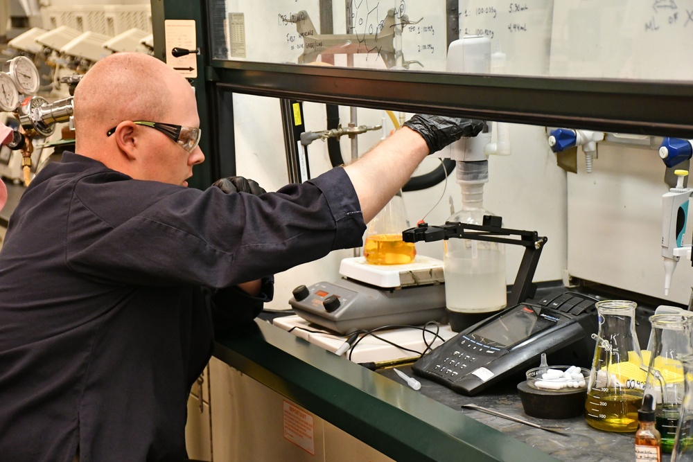 Out of the field and into the petroleum lab: Working with the chemists.