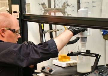 Out of the field and into the petroleum lab: Working with the chemists.