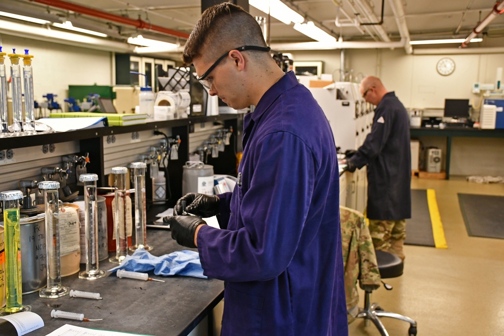 Out of the field and into the petroleum lab: Working with the chemists.