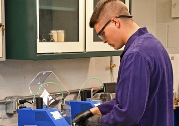 Out of the field and into the petroleum lab: Working with the chemists.