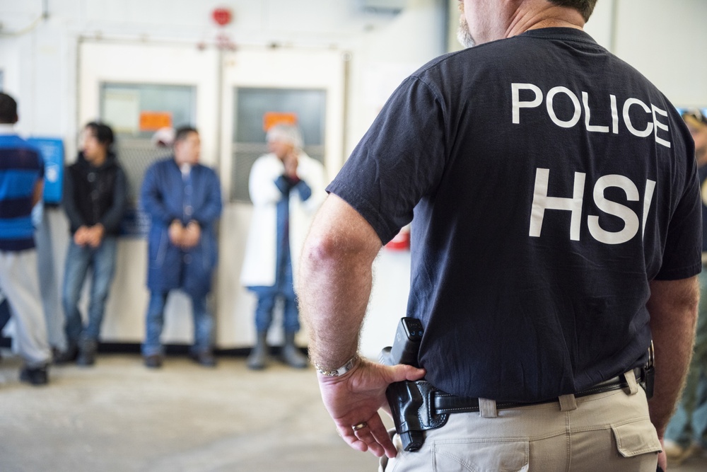 ICE worksite enforcement operation in Canton, Mississippi
