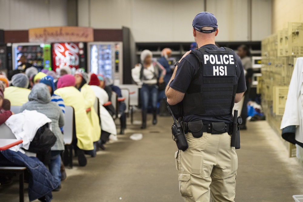ICE worksite enforcement operation in Canton, Mississippi