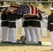 Marines escort the casket of Maj. Gen. Ronald L. Beckwith