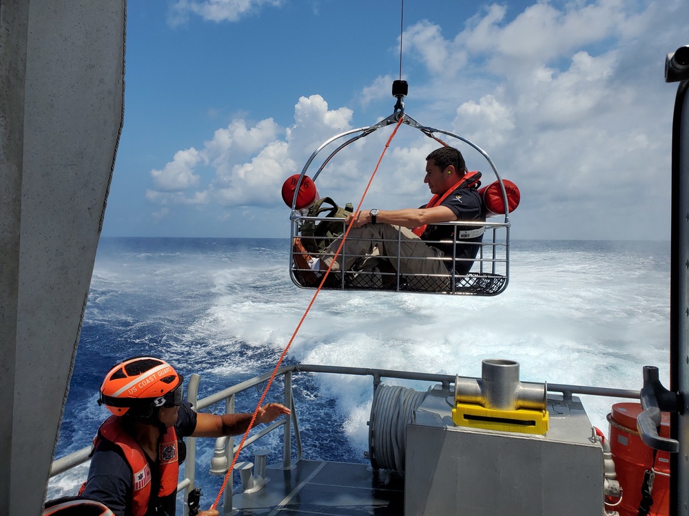 Coast Guard medevacs Uruguayan Naval cadet 46 miles off North Carolina
