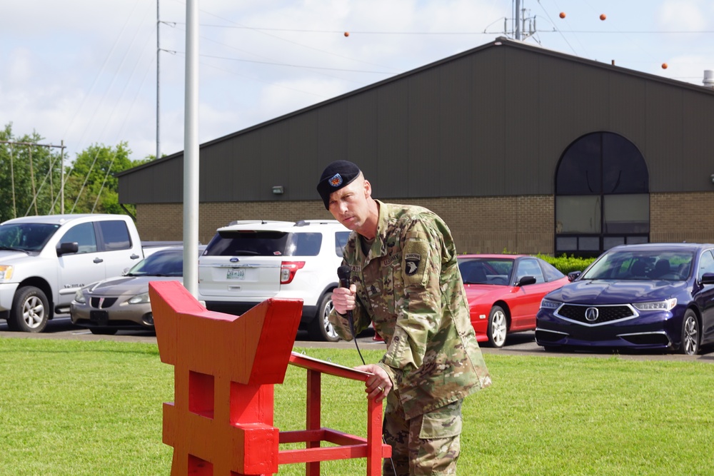 Cobra Battery 3-320th's long serving 1SG reliquishes responsibility