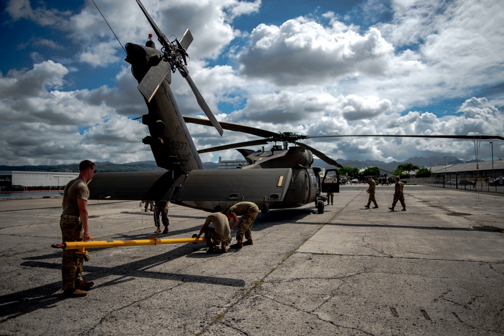 Army Blackhawks land on JBPHH