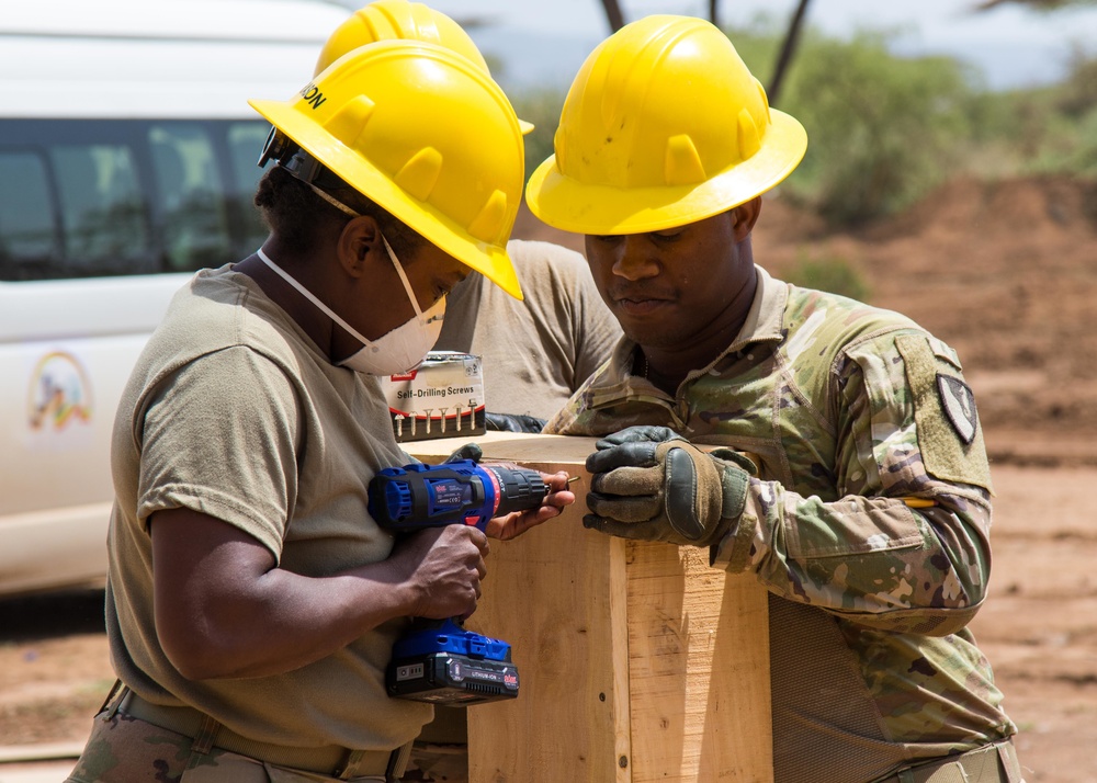 Engineers provide support to schoolhouse during Justified Accord 2019