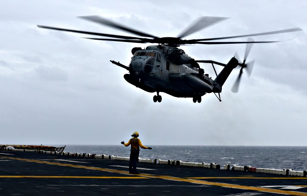 USS WASP (LHD 1) OPERATIONS AT SEA