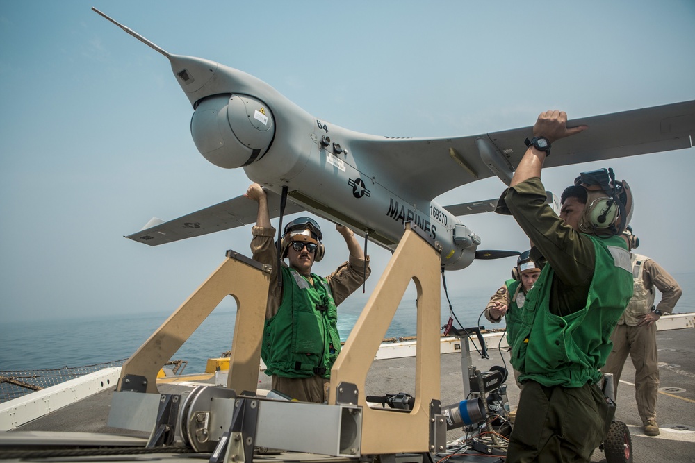 UAS Launch aboard USS John P. Murtha