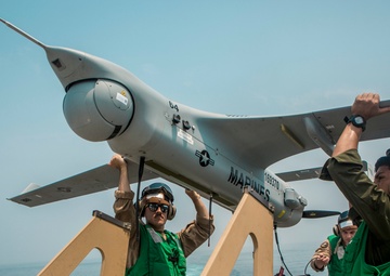 UAS Launch aboard USS John P. Murtha