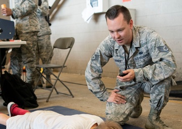 97 AMW Hosts Kids Deployment Line