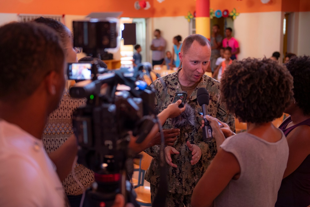 U.S. Navy Band Holds Performance in Mindelo