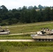 M1A2 Abram tank Troops drive down the road during a Combined Resolve live fire training exercise in Grafenwoehr Training Area, August, 8, 2019.