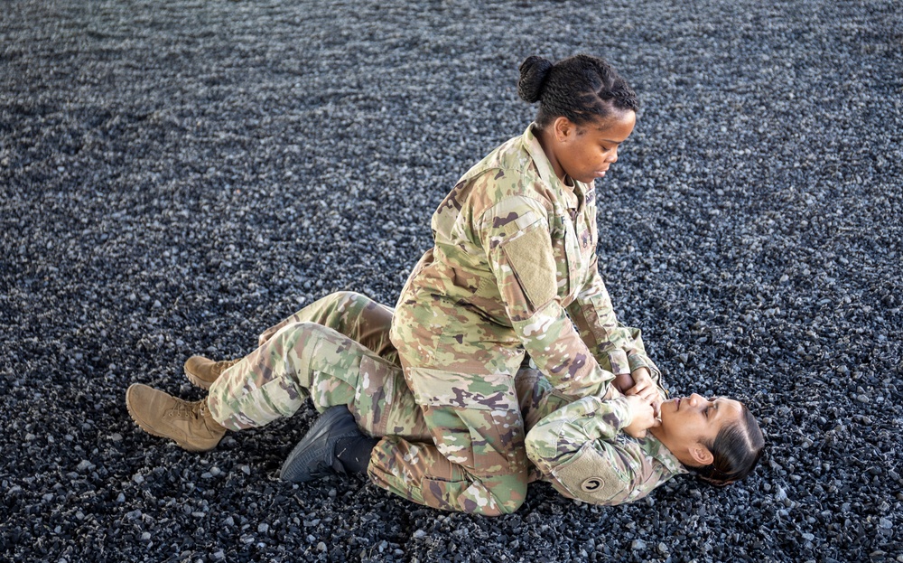 1st TSC Conducts Combatives During Blackjack Training