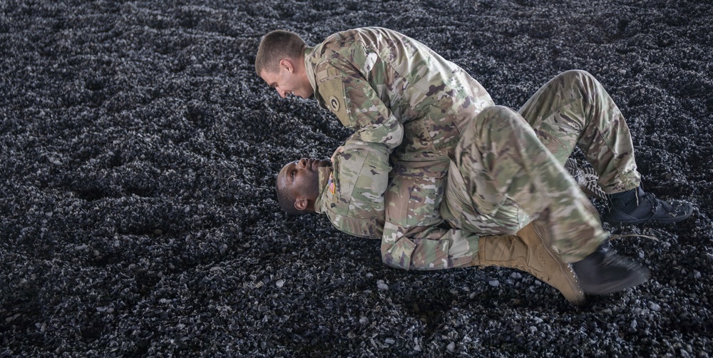 1st TSC Conducts Combatives During Blackjack Training