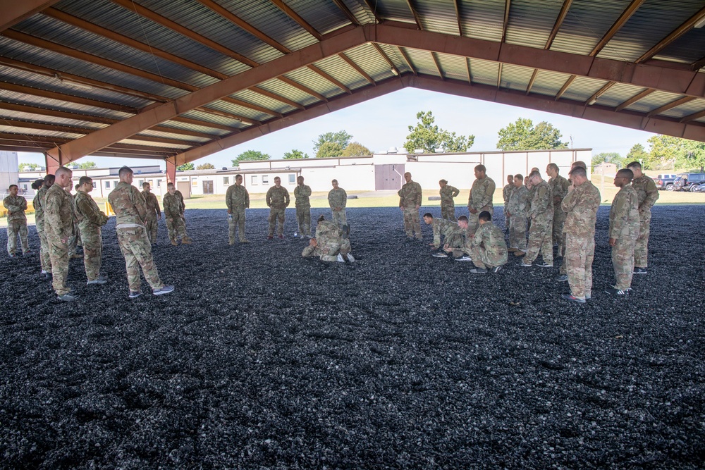 1st TSC Conducts Combatives During Blackjack Training