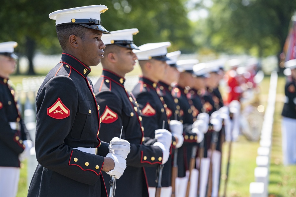 Military Funeral Honors with Funeral Escort for U.S. Marine Corps. Sgt. Meredith Keirn in Section 55