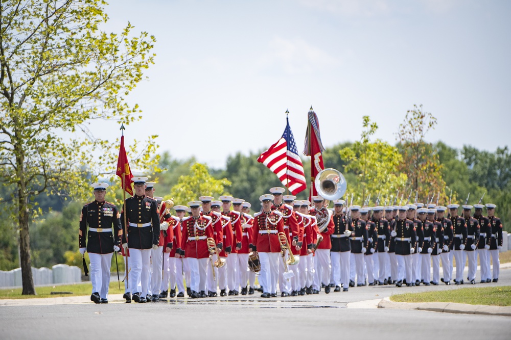 Military Funeral Honors with Funeral Escort for U.S. Marine Corps. Sgt. Meredith Keirn in Section 55