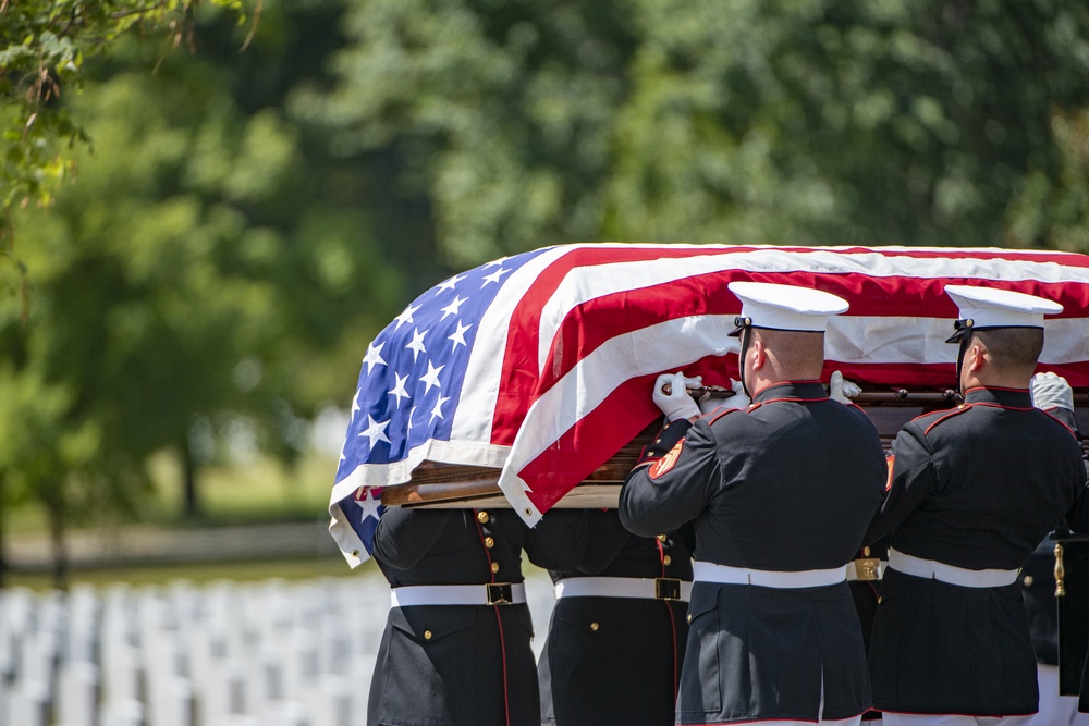 Military Funeral Honors with Funeral Escort for U.S. Marine Corps. Sgt. Meredith Keirn in Section 55