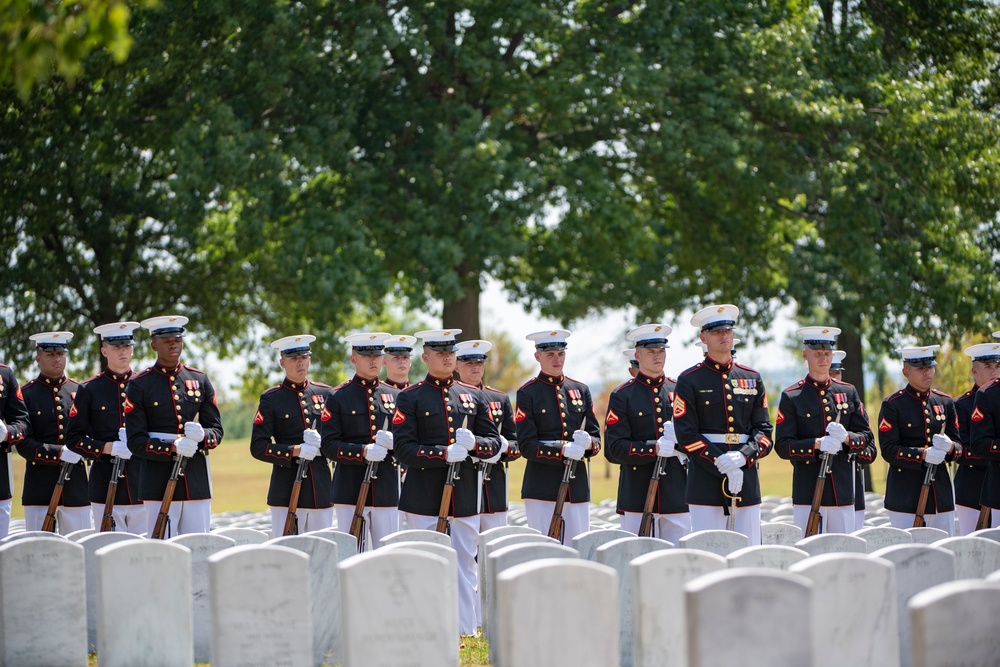 Military Funeral Honors with Funeral Escort for U.S. Marine Corps. Sgt. Meredith Keirn in Section 55