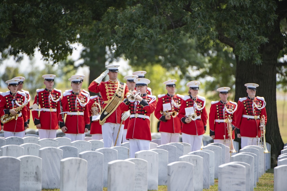 Military Funeral Honors with Funeral Escort for U.S. Marine Corps. Sgt. Meredith Keirn in Section 55