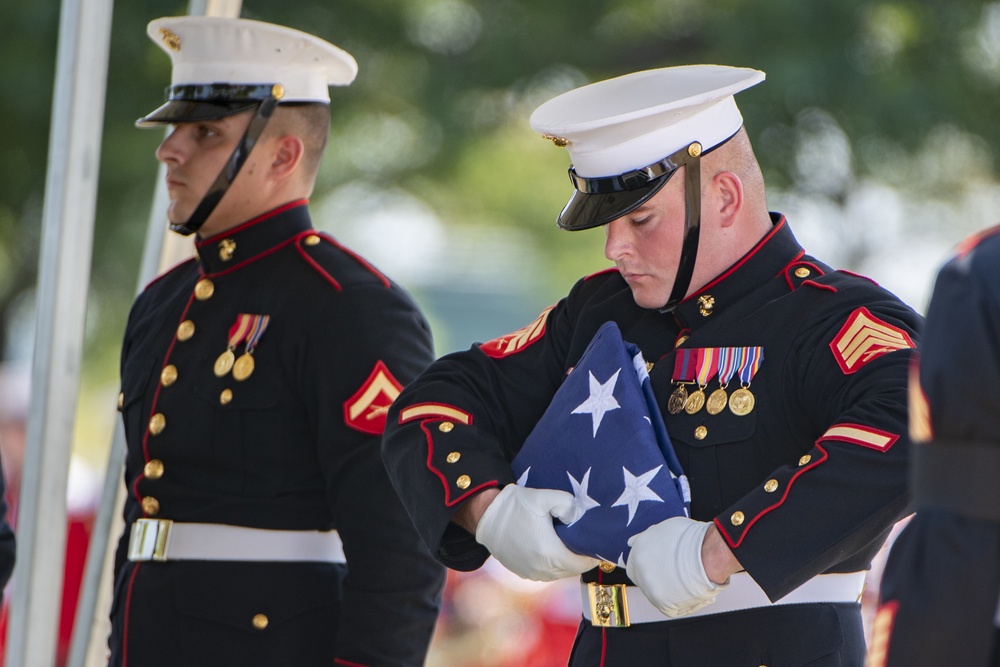 Military Funeral Honors with Funeral Escort for U.S. Marine Corps. Sgt. Meredith Keirn in Section 55