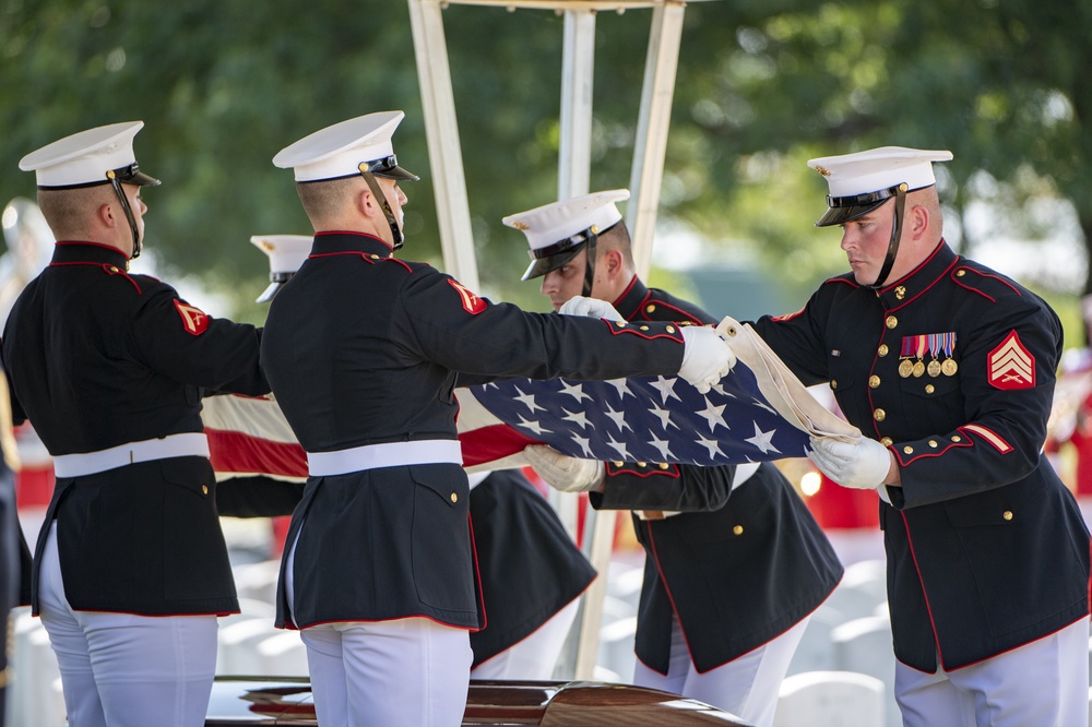 Military Funeral Honors with Funeral Escort for U.S. Marine Corps. Sgt. Meredith Keirn in Section 55